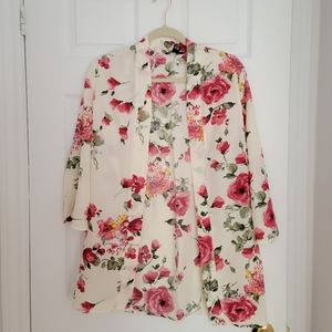 Summer Floral Swimsuit Cover Small